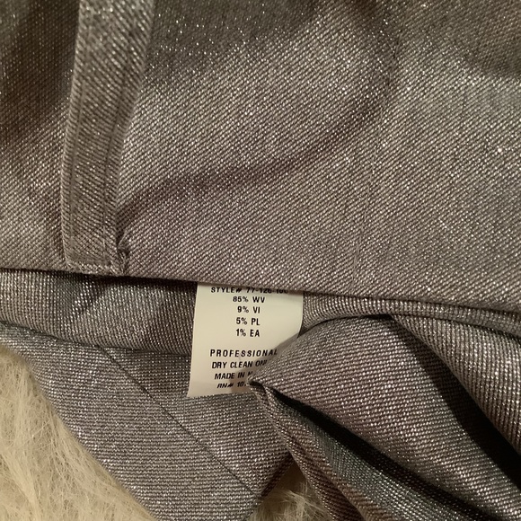 Alice + Olivia Virgin Wool Metallic Trousers - Picture 8 of 8